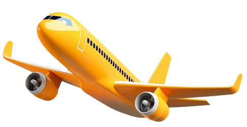 Airplane representing international tour packages from Kerala